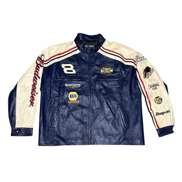Nascar Other - Vintage Nascar Dale Earnhardt Budweiser Racing Leather Jacket
